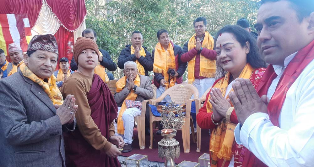 श्रीनगरडाँडामा सरसफाई तथा धार्मिक कार्यक्रम
